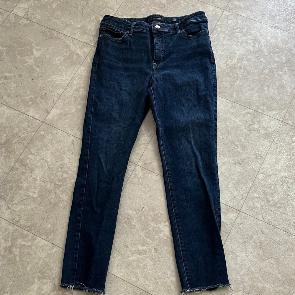 Lucky Brand Hayden Skinny Dark Blue Ankle Jeans 10